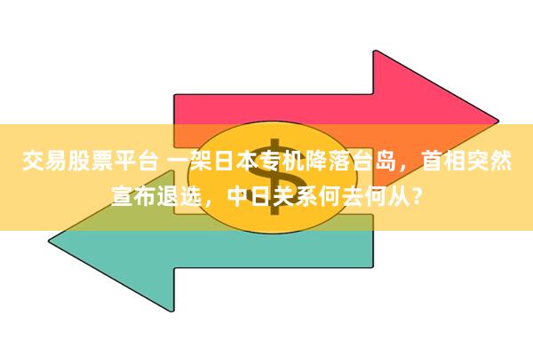 交易股票平台 一架日本专机降落台岛，首相突然宣布退选，中日关系何去何从？