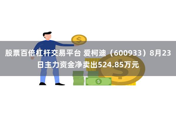 股票百倍杠杆交易平台 爱柯迪（600933）8月23日主力资金净卖出524.85万元