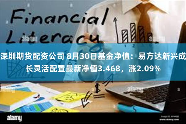 深圳期货配资公司 8月30日基金净值：易方达新兴成长灵活配置最新净值3.468，涨2.09%