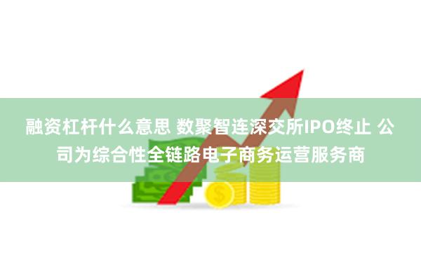 融资杠杆什么意思 数聚智连深交所IPO终止 公司为综合性全链路电子商务运营服务商