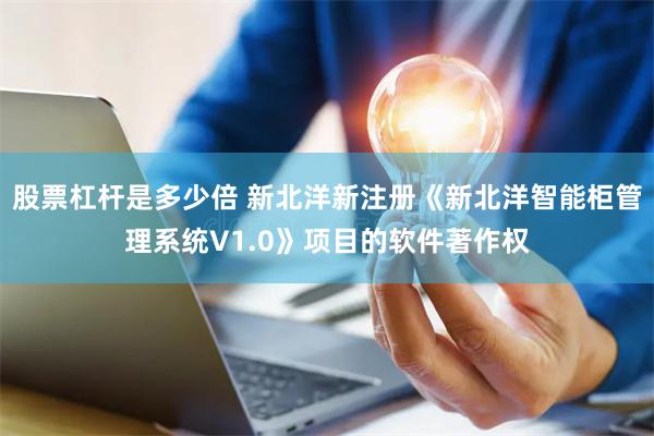 股票杠杆是多少倍 新北洋新注册《新北洋智能柜管理系统V1.0》项目的软件著作权