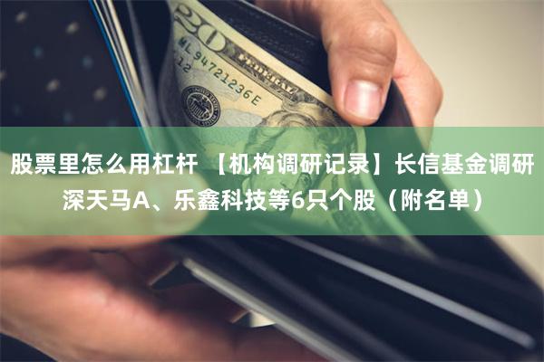 股票里怎么用杠杆 【机构调研记录】长信基金调研深天马A、乐鑫科技等6只个股（附名单）