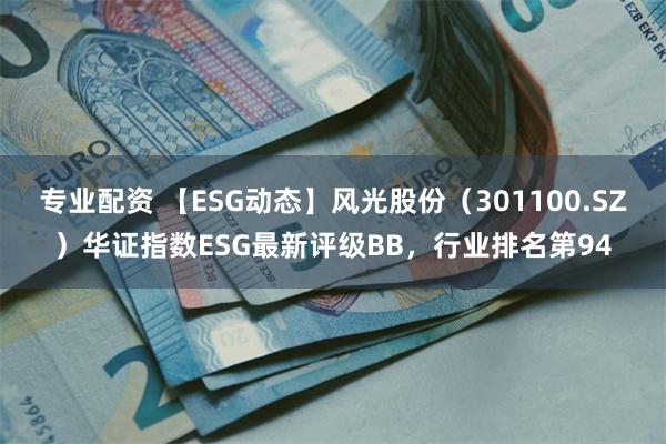 专业配资 【ESG动态】风光股份（301100.SZ）华证指数ESG最新评级BB，行业排名第94