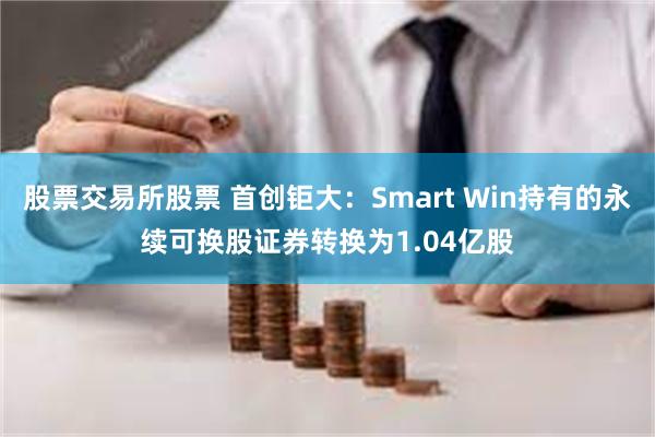 股票交易所股票 首创钜大：Smart Win持有的永续可换股证券转换为1.04亿股