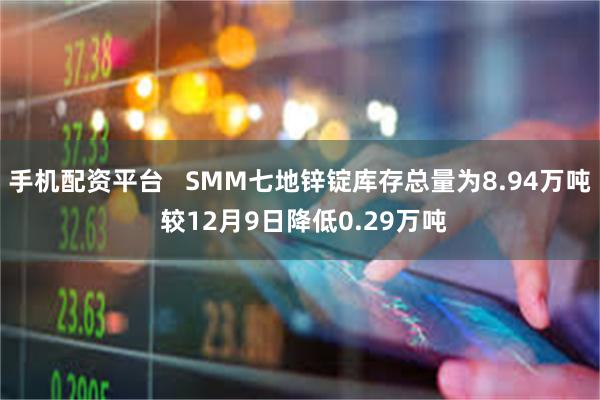 手机配资平台   SMM七地锌锭库存总量为8.94万吨 较12月9日降低0.29万吨